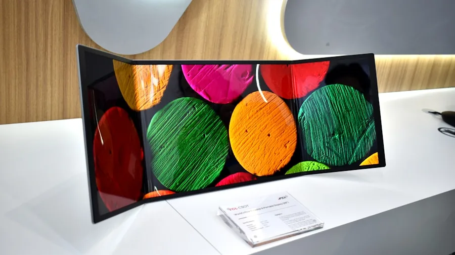 OLED screen vibrant colors display