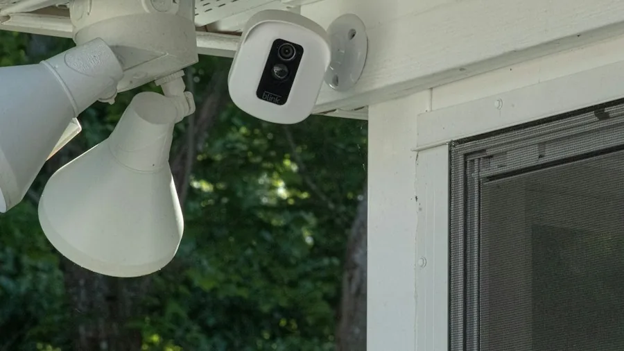 outdoor security camera mounting
