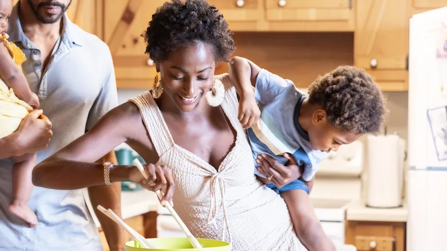 parent family meal planning kitchen