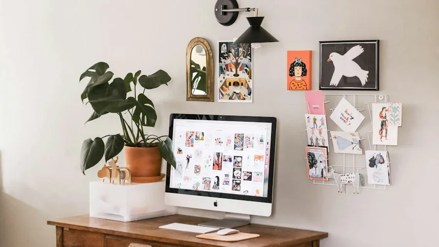 peaceful home workspace productivity