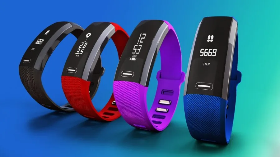 Person checking heart rate on wrist during workout, health monitoring lifestyle