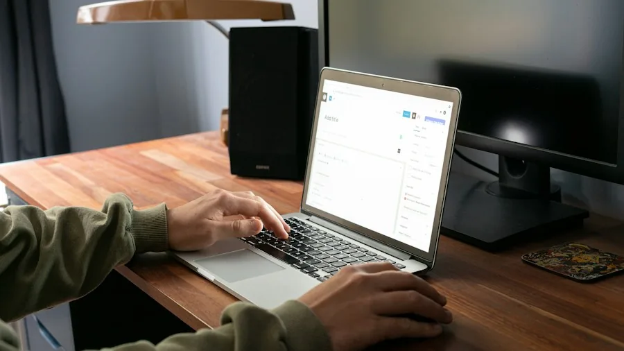 person checking router settings