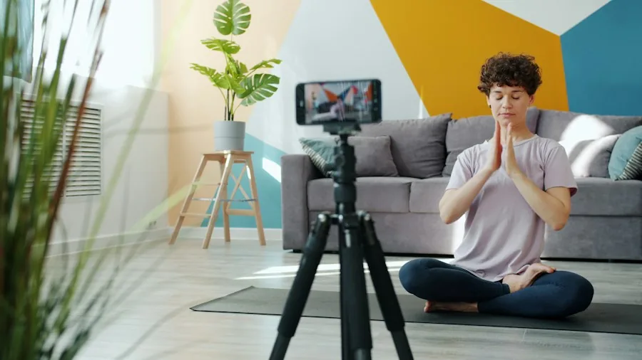person converting physical media digital