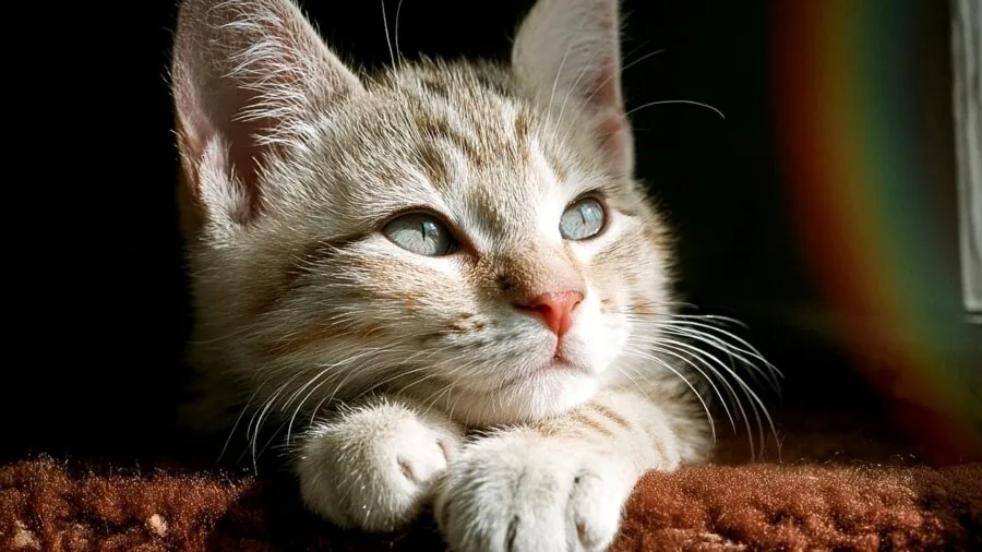 Person sitting comfortably on bed in a peaceful bedroom environment with soft lighting