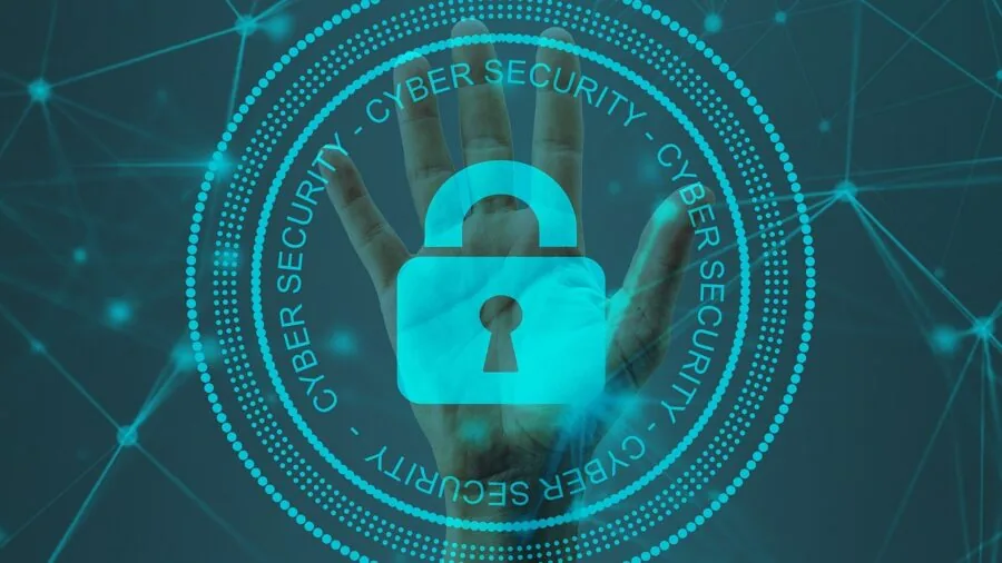 Person thoughtfully considering privacy implications while using technology on their hand