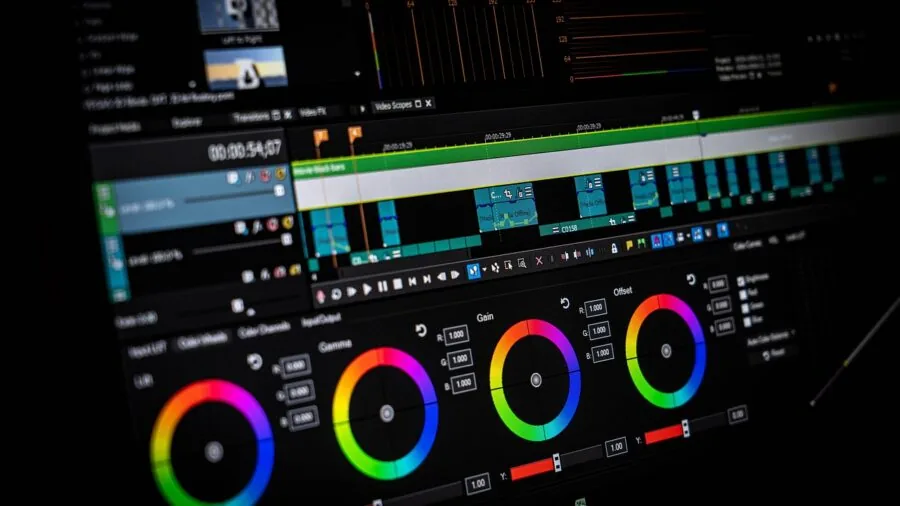 Person using colorful digital interface with vibrant screen displays and custom icons for workflow organization