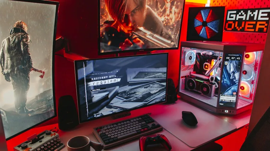 PlayStation gaming room setup