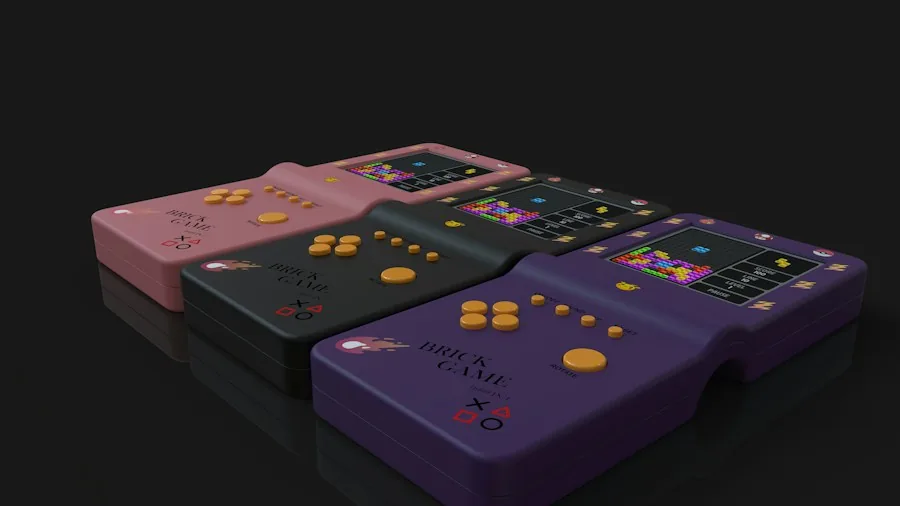 retro gaming console nostalgic design
