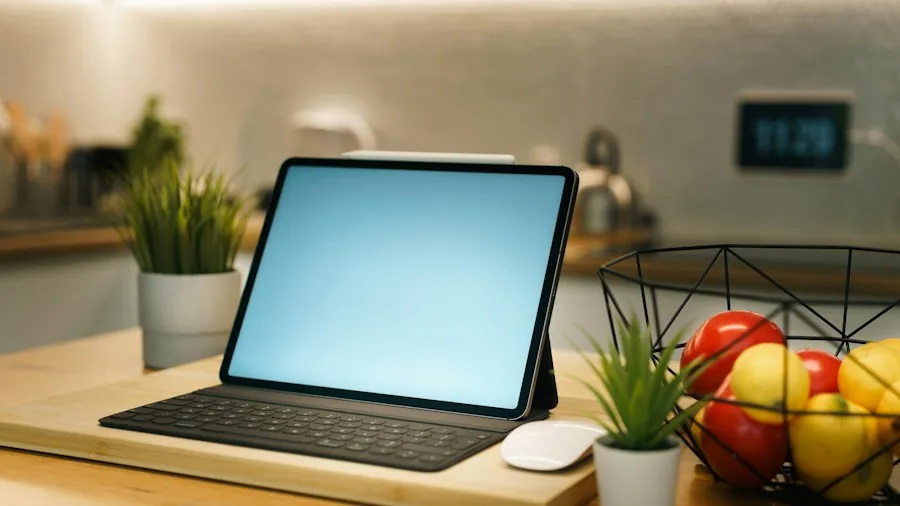 smart display on kitchen counter