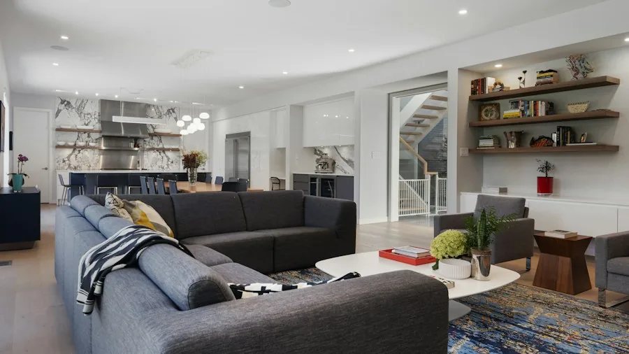 smart home control dashboard living room