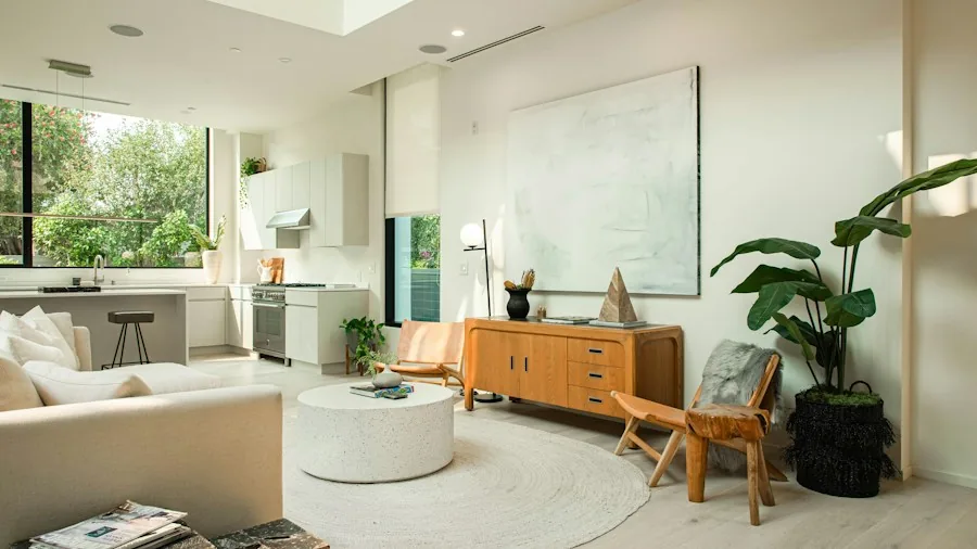 smart home living room technology setup
