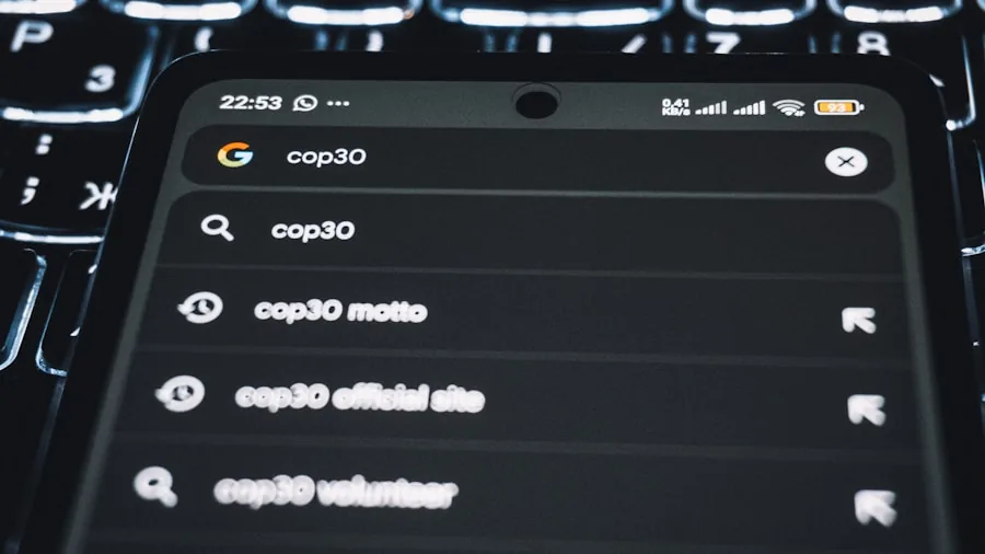 smartphone settings options menu