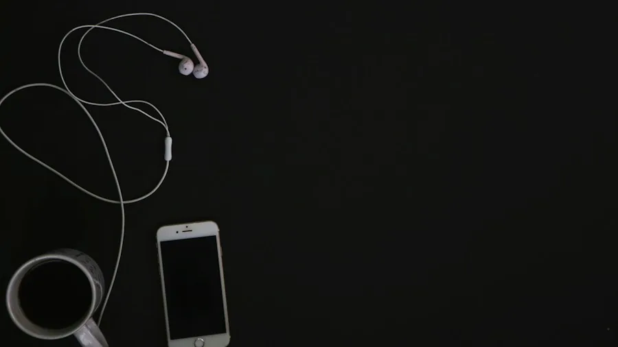 smartphone with earbuds tech accessories