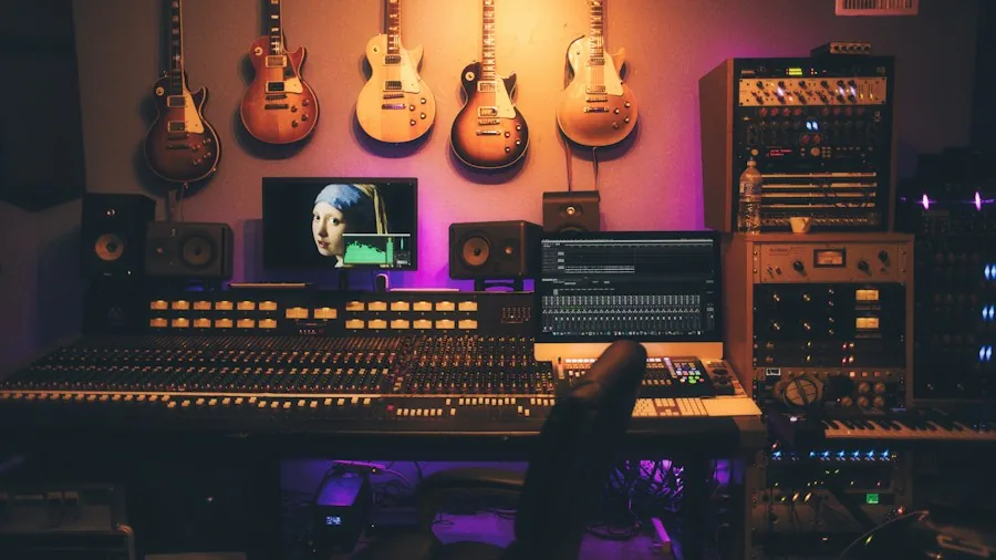 studio music production setup
