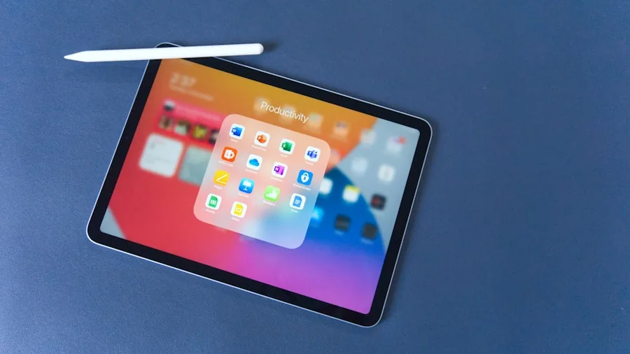 tablet screen close-up technology