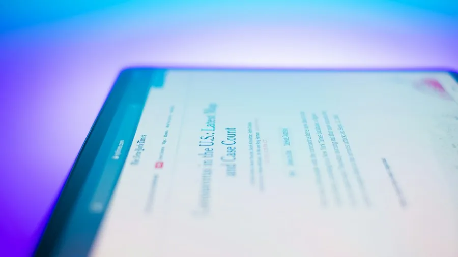 tablet screen technology close up