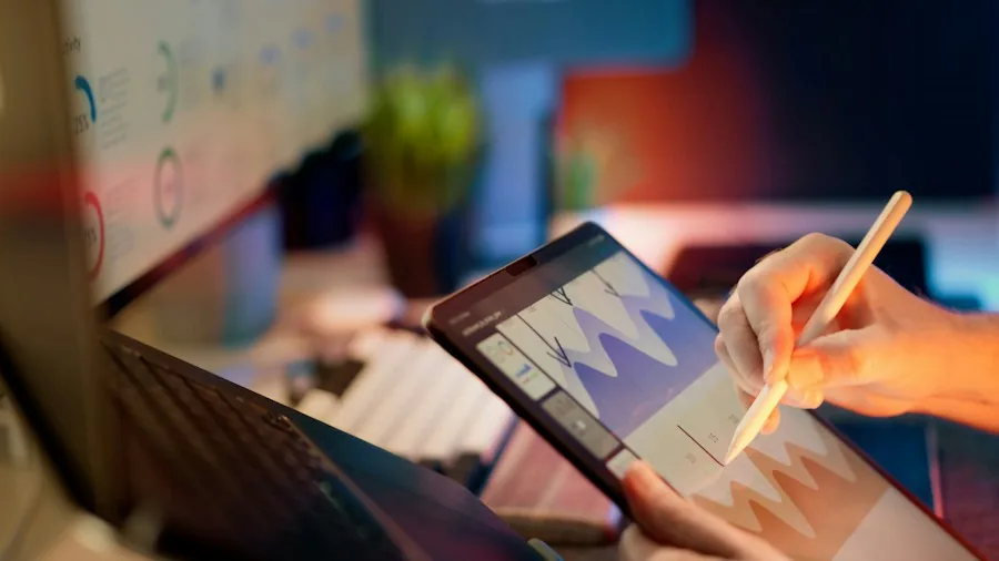 tech reviewer analyzing device features