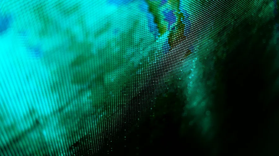 television display screen closeup
