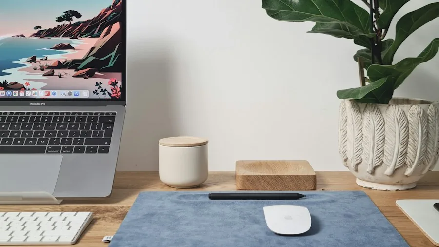 ultraportable tech accessories desk setup