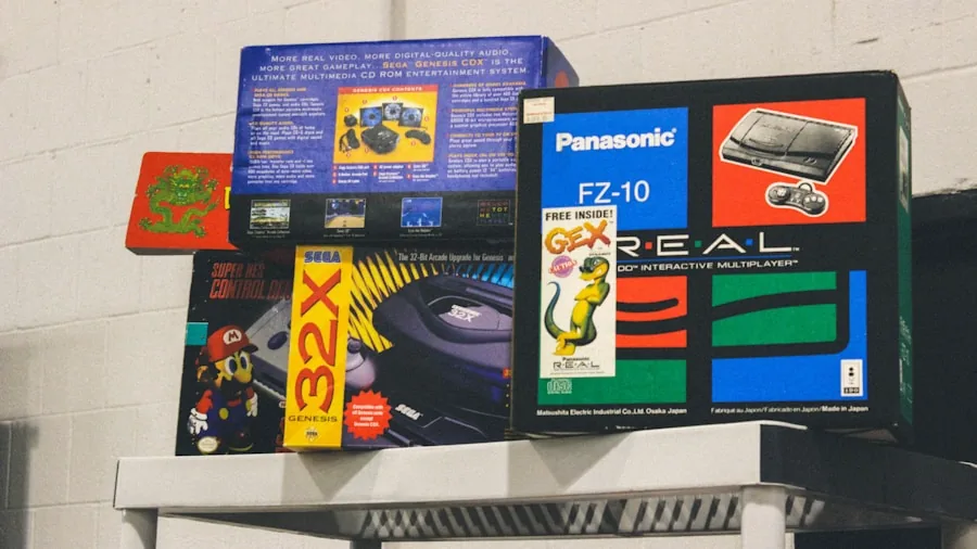video game collector organizing library