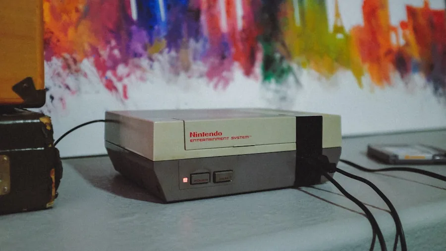 vintage Nintendo console collection