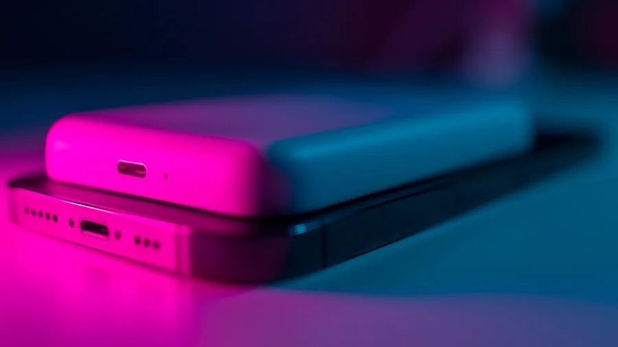 wireless power bank magnetic attachment