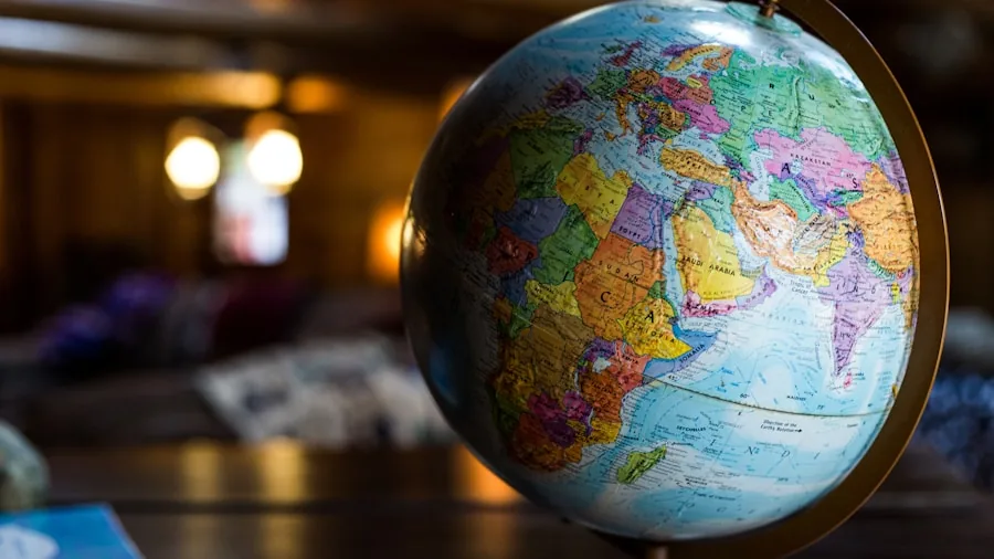 world map international travel globe